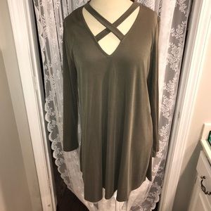 💗ALTAR’D STATE OLIVE LONG SLEEVE DRESS W M💗